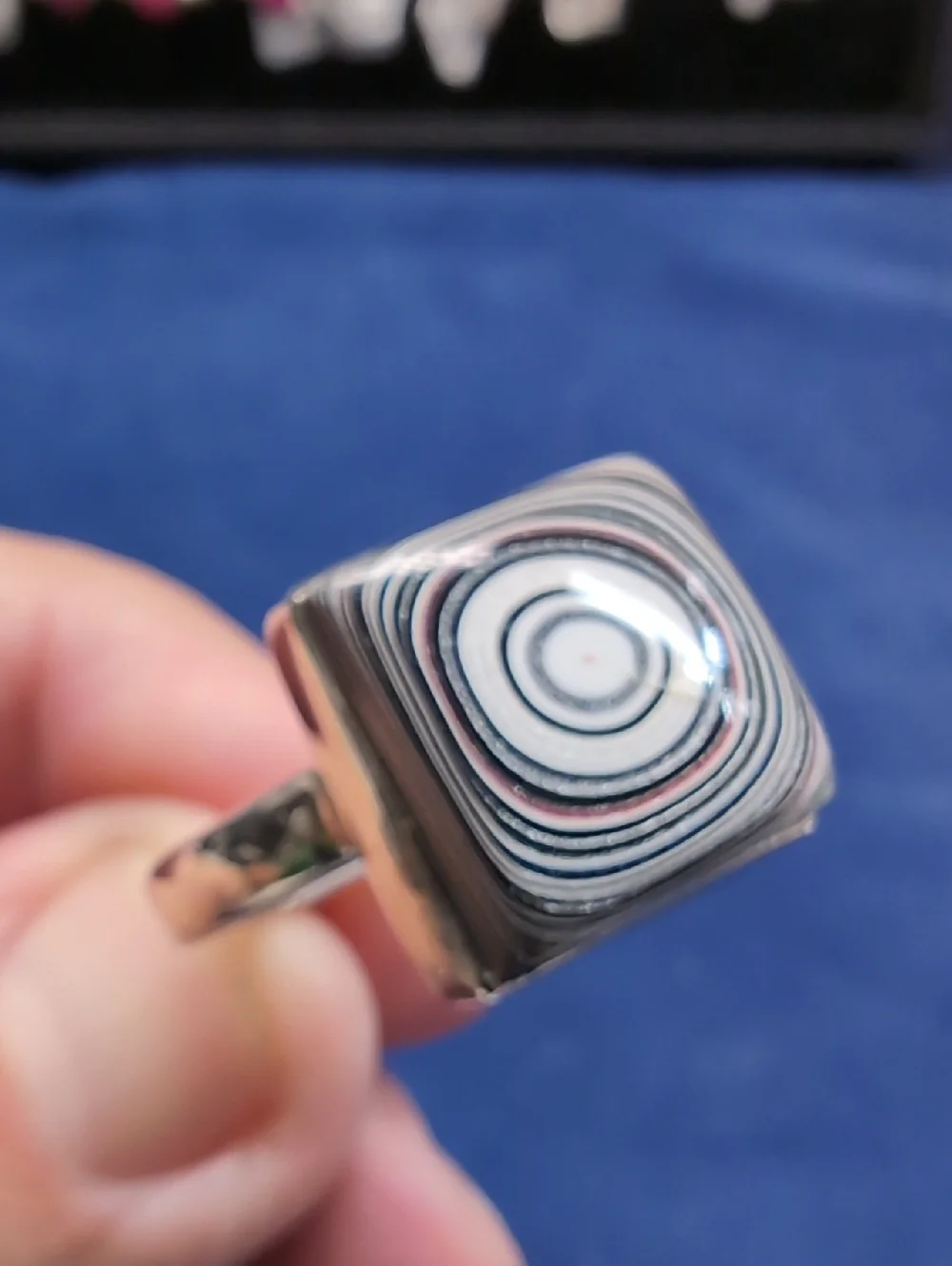 Fordite In SOLID STERLING SILVER 925 Size 9.5